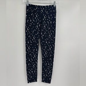 The upside revolve black pattern ankle workout activewear leggings size size 4